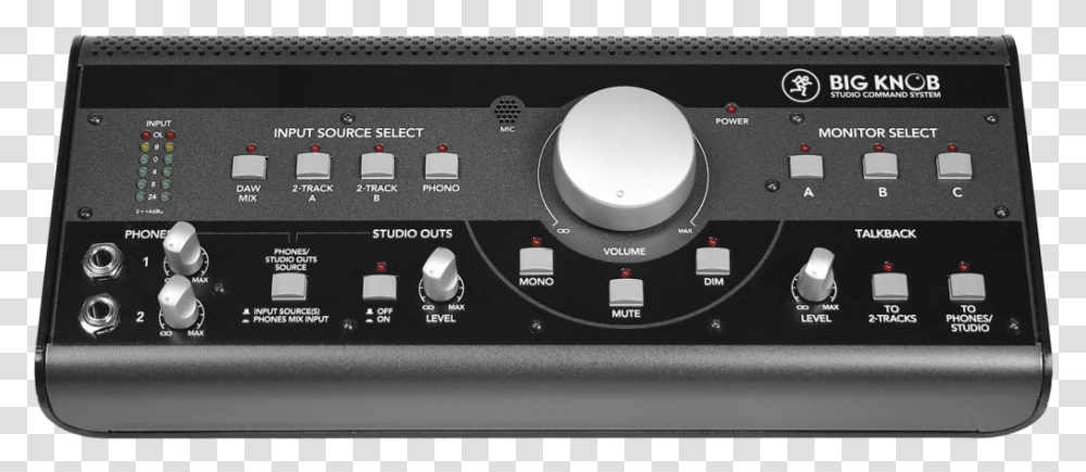Mackie Big Knob Studio Command System, Amplifier, Electronics, Mobile Phone, Cell Phone Transparent Png