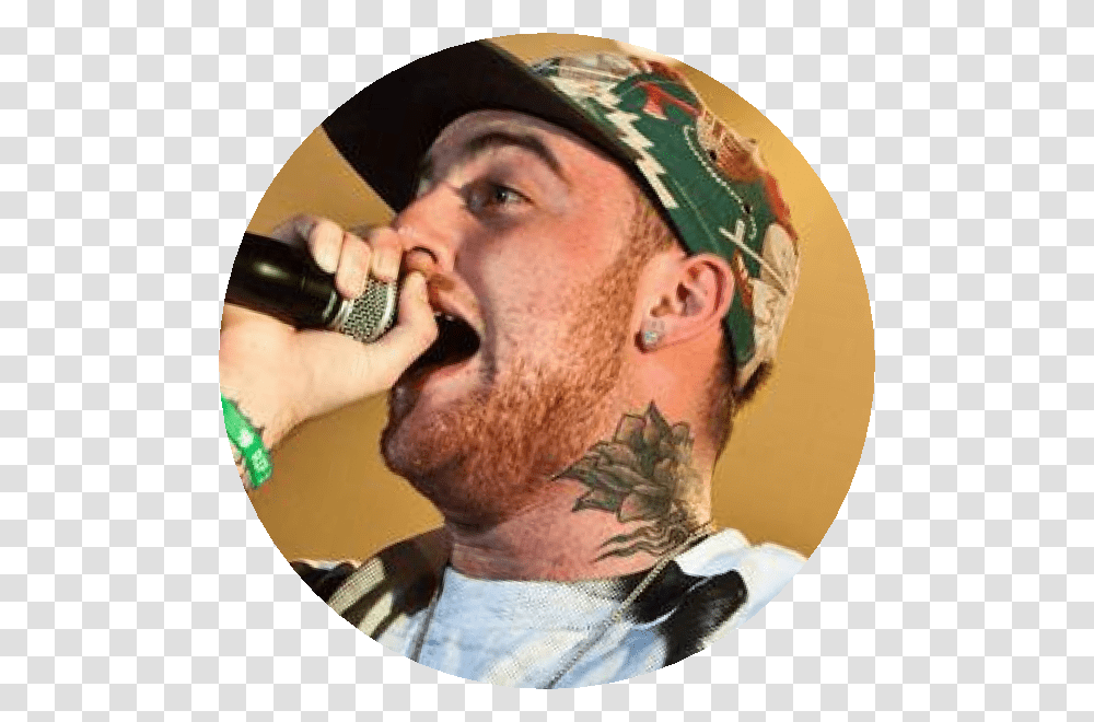 Macmiller Singing, Skin, Face, Person, Tattoo Transparent Png