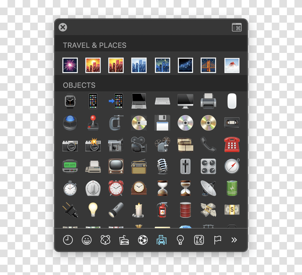 Macos Character Palette, Electronics, Mobile Phone, Cell Phone Transparent Png