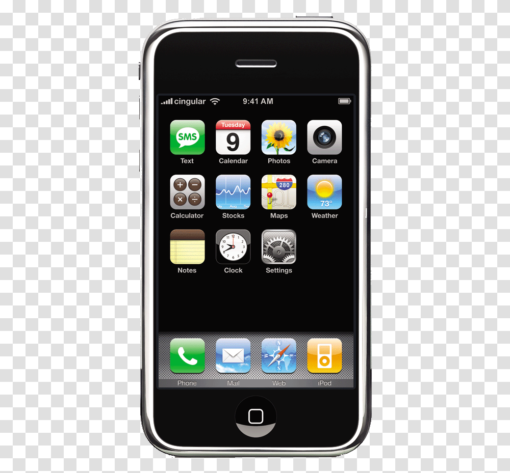 Macworld Apple Stuns Crowd With Multi Function Iphone 1, Mobile Phone, Electronics, Cell Phone, Clock Tower Transparent Png