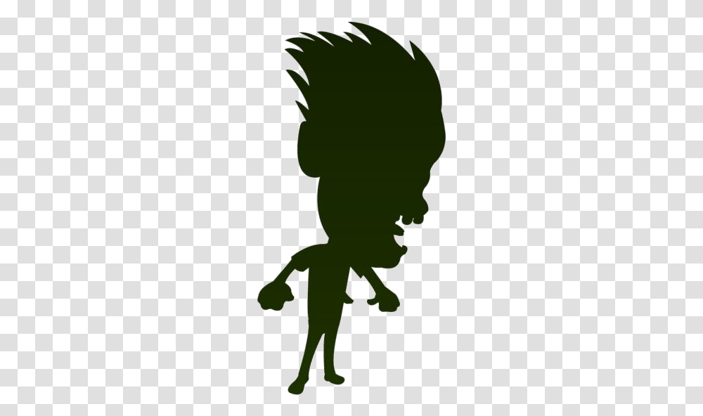 Mad Cartoon Images Girl Pose Silhouette, Green, Logo, Trademark Transparent Png