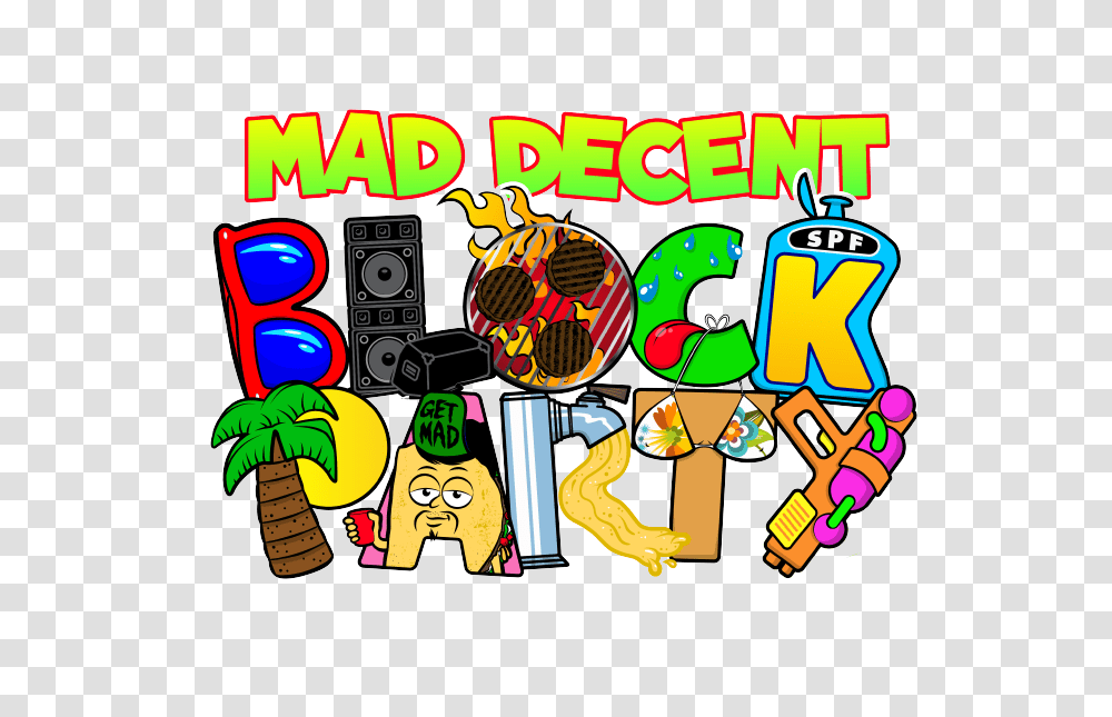 Mad Decent Block Party, Label, Sticker, Advertisement Transparent Png