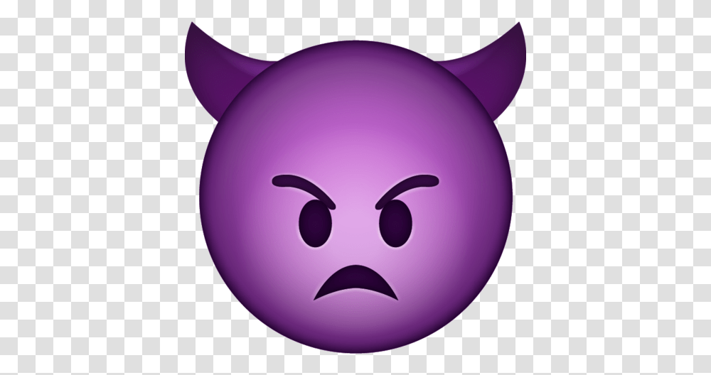 Mad Devil Emoji Background, Balloon, Plant, Purple, Photography Transparent Png