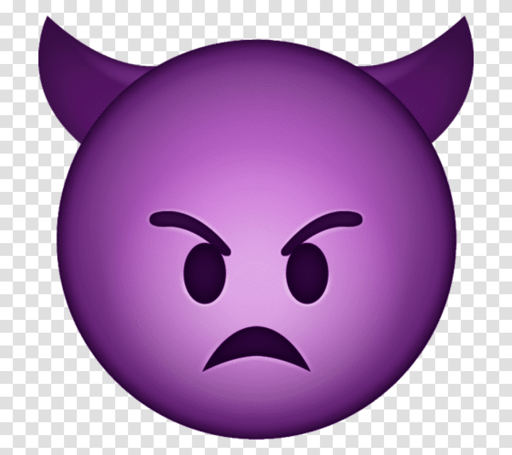 Mad Devil Emoji, Balloon, Sphere, Piggy Bank Transparent Png