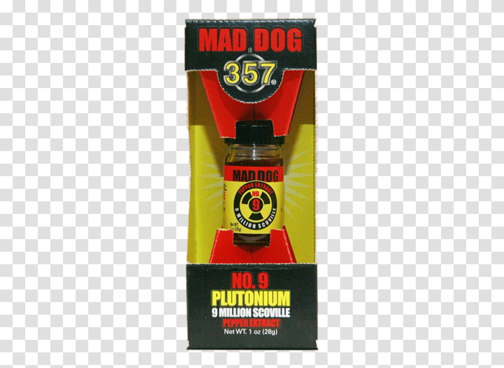 Mad Dog 357 No Mad Dog Plutonium, Bottle, Label, Beer Transparent Png