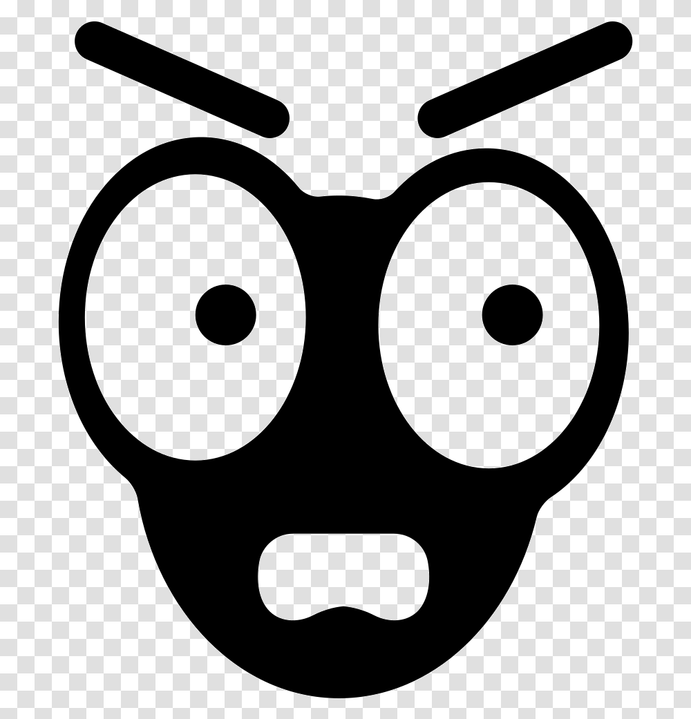 Mad Face Caras Molestas, Stencil, Mask Transparent Png