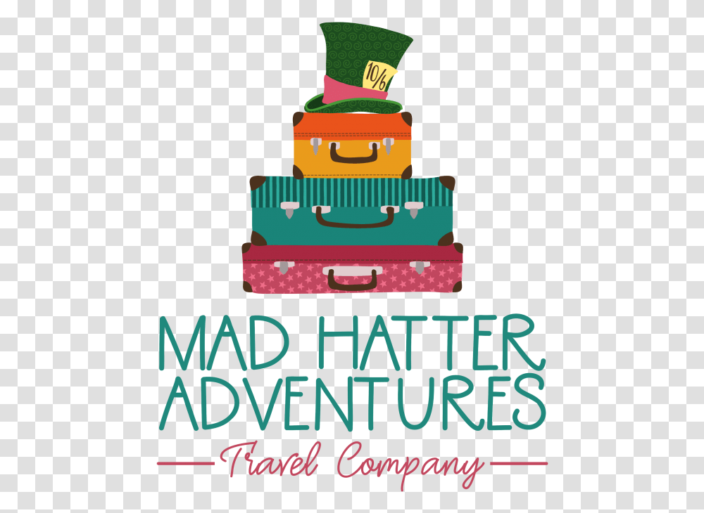 Mad Hatter Adventures, Luggage, Poster, Advertisement, Suitcase Transparent Png