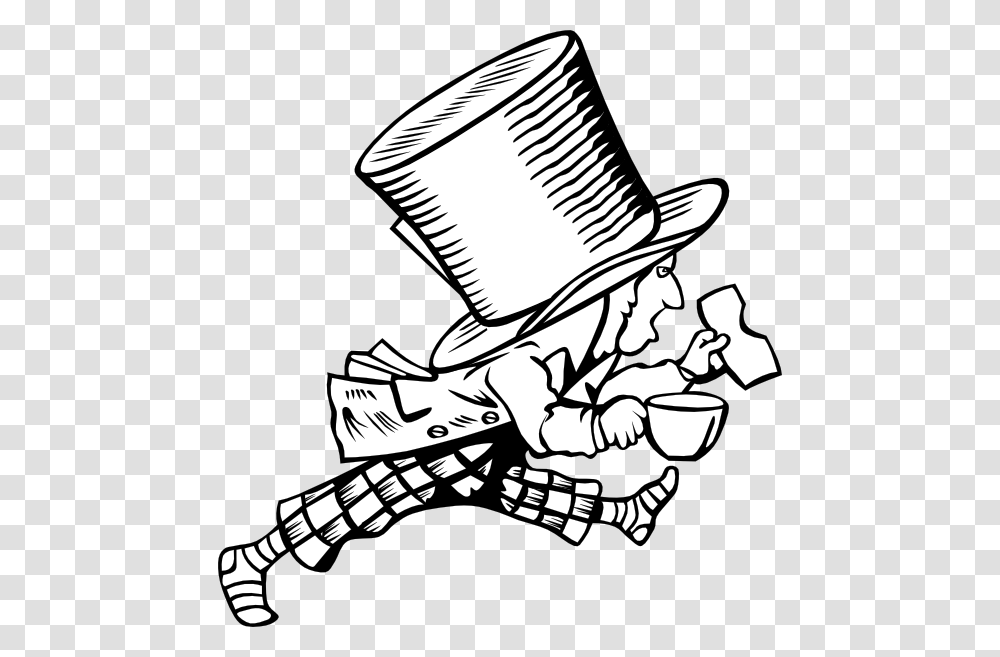 Mad Hatter Clip Art, Apparel, Stencil, Drawing Transparent Png
