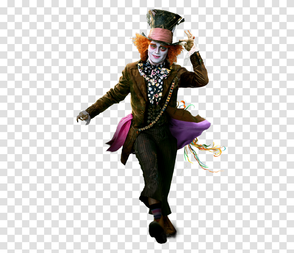 Mad Hatter Full Body, Performer, Person, Human, Clown Transparent Png
