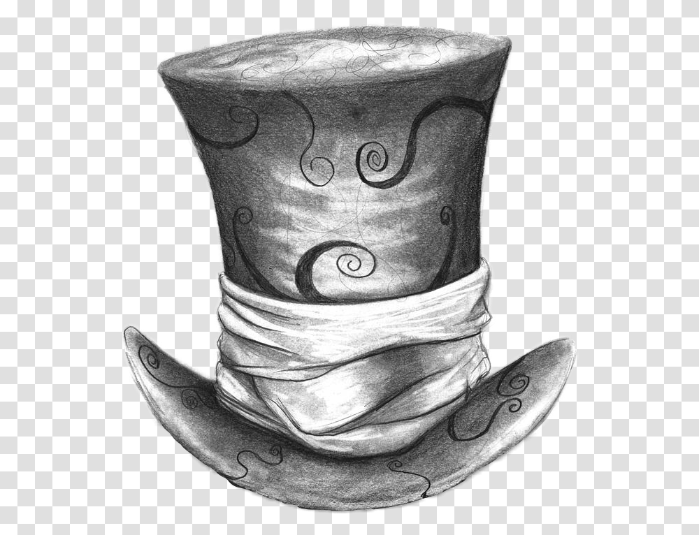 Mad Hatter Hat Love It Alice In Wonderland Mad Hatter Drawing, Person, Art, Sketch, Pottery Transparent Png