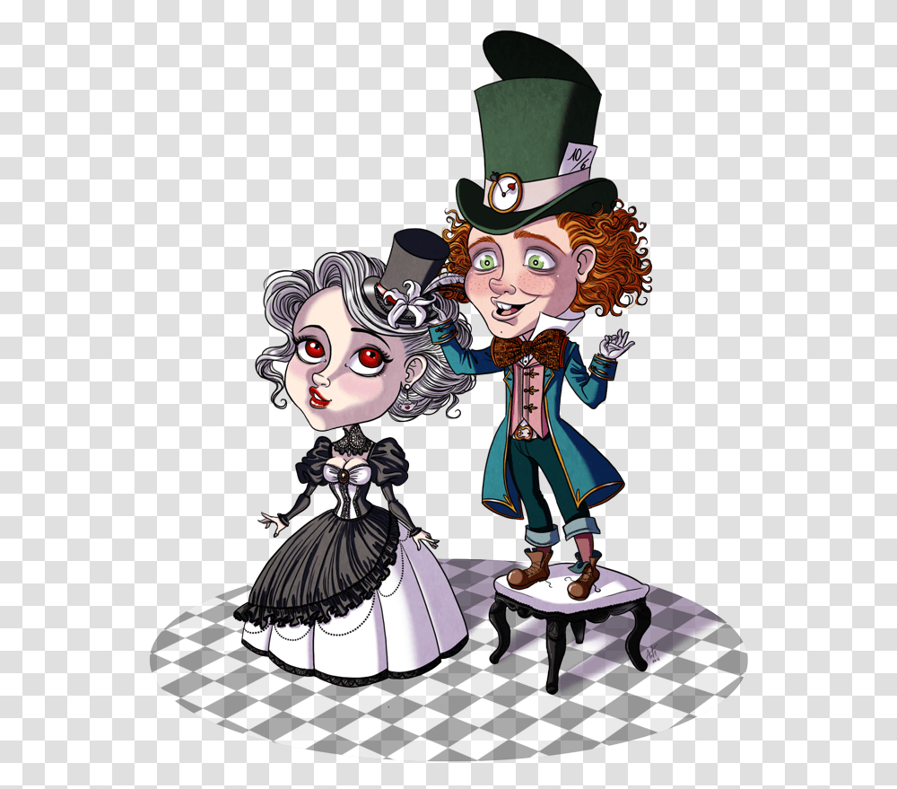 Mad Hatter White Queen Alice S Adventures In Wonderland Mad Hatter X White Queen, Person, Human, Book Transparent Png