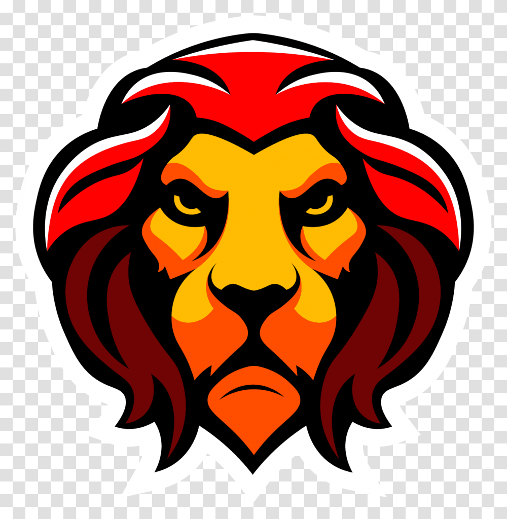 Mad Lions Logo, Trademark, Emblem, Smile Transparent Png
