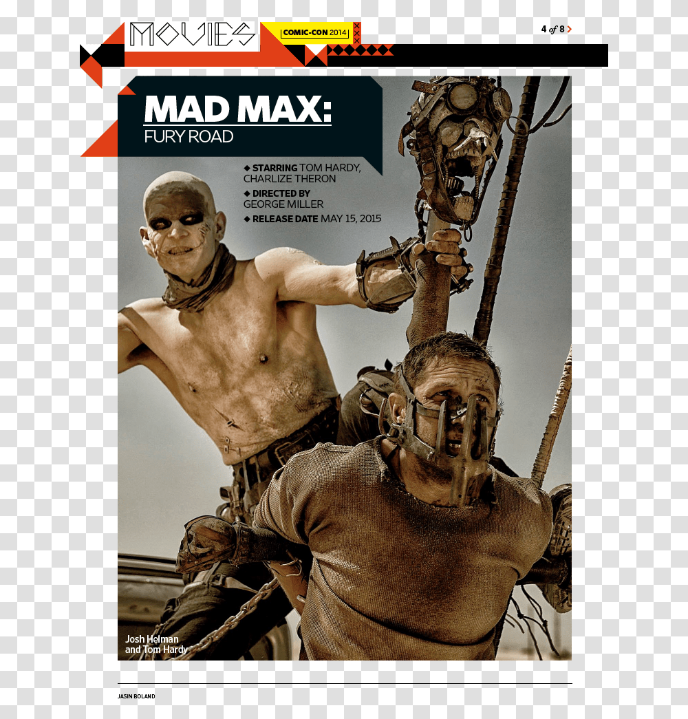 Mad Max Fury Road Story, Person, Poster, Advertisement, Helmet Transparent Png