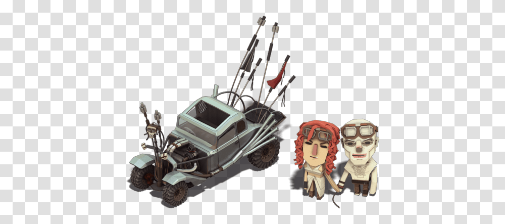 Mad Max Nux Car 3d Illustration Capable Nux Iso Fanart Snow Blower, Toy, Transportation, Vehicle, Person Transparent Png