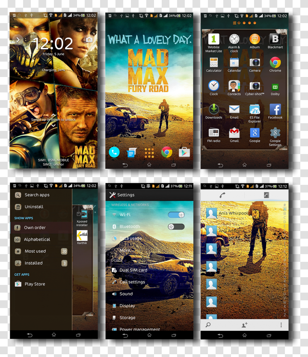 Mad Max Theme Xperia, Person, Car, Electronics, Collage Transparent Png