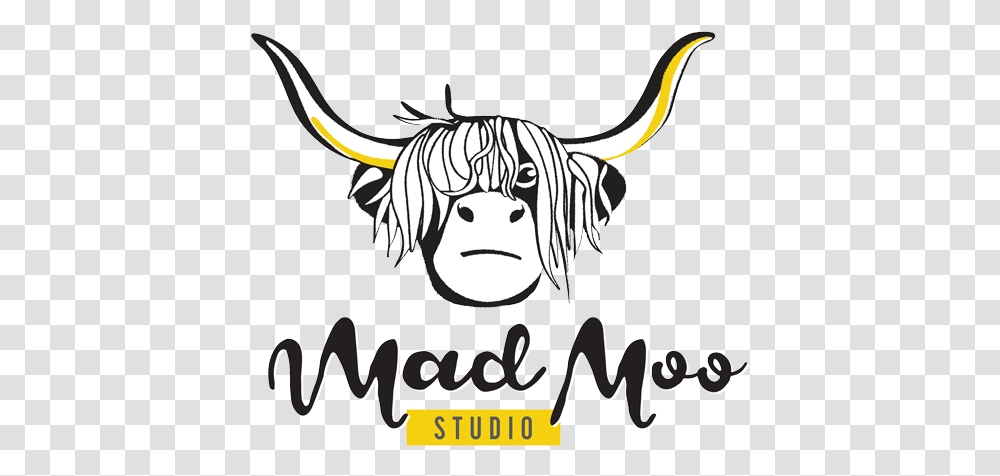 Mad Moo Logo Horn, Book, Comics, Manga Transparent Png