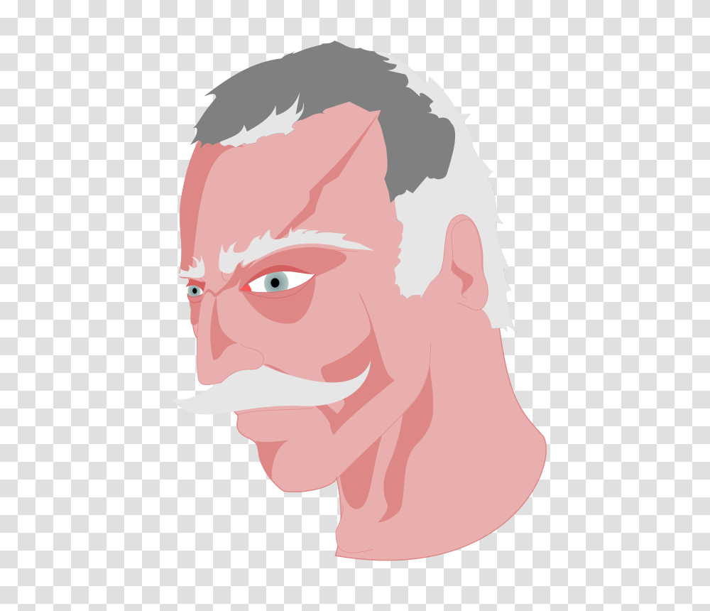 Mad Old Man, Person, Head, Face, Human Transparent Png