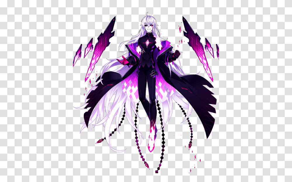 Mad Paradox Elwiki Elsword Add Mad Paradox, Graphics, Art, Purple, Person Transparent Png