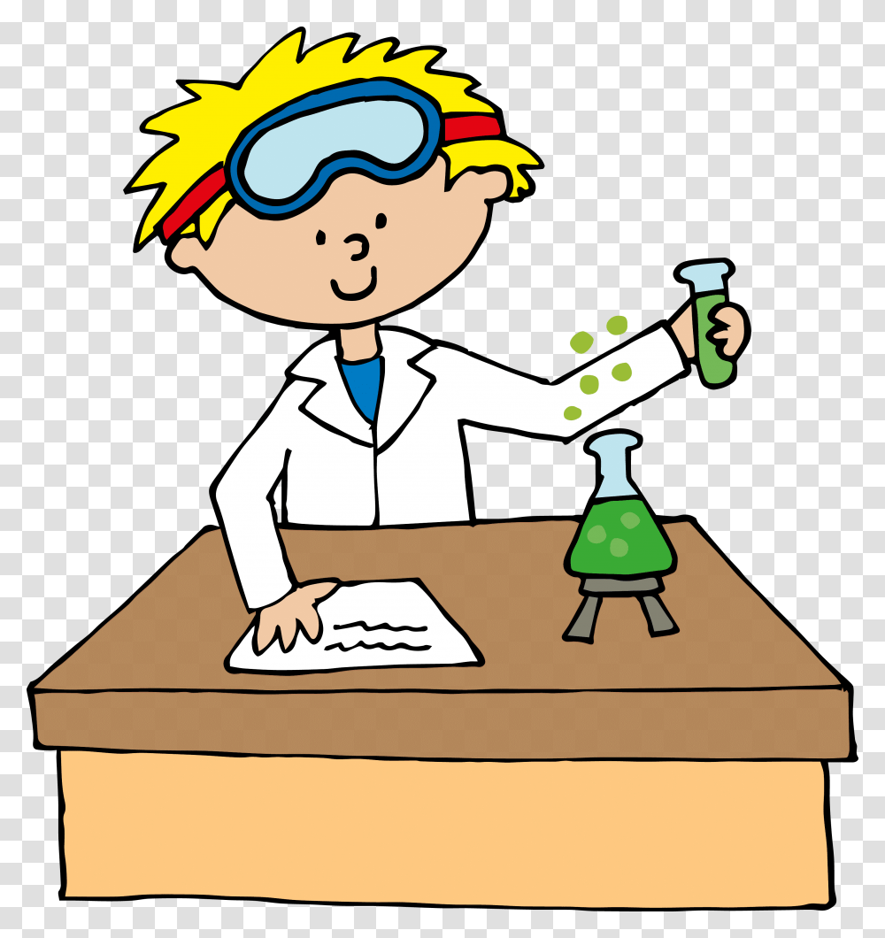 Mad Science Cliparts, Worker, Waiter, Scientist Transparent Png