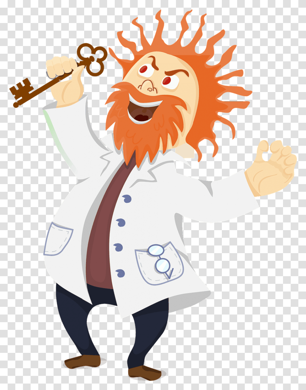 Mad Scientist, Person, Human, Chef, Crowd Transparent Png