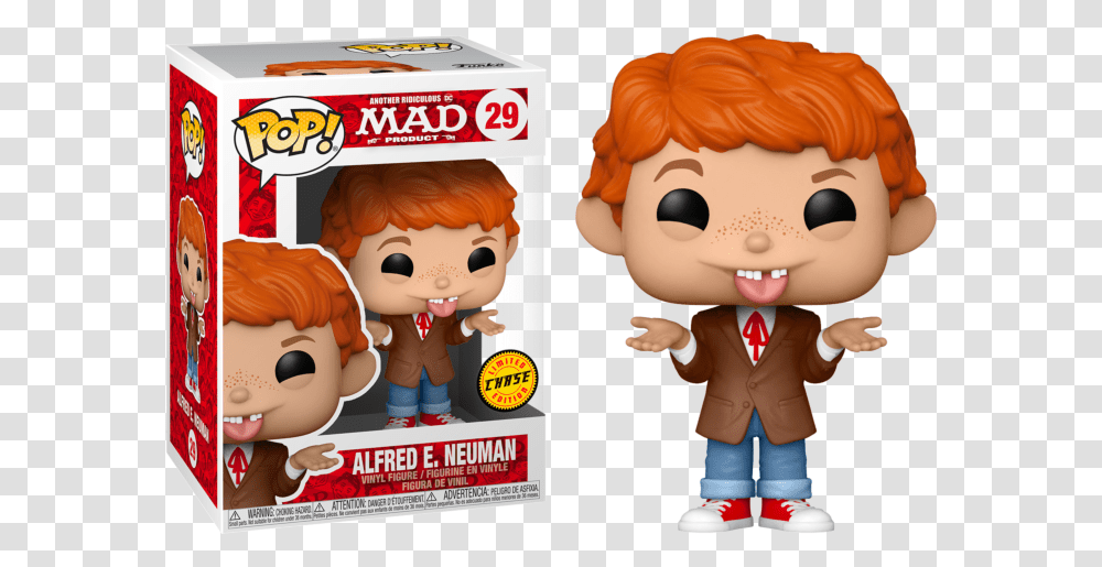 Mad Tv Alfred E Neuman With Chase Pop Vinyl Funko Pop Game Of Thrones Yara Grey, Doll, Toy, Label, Text Transparent Png
