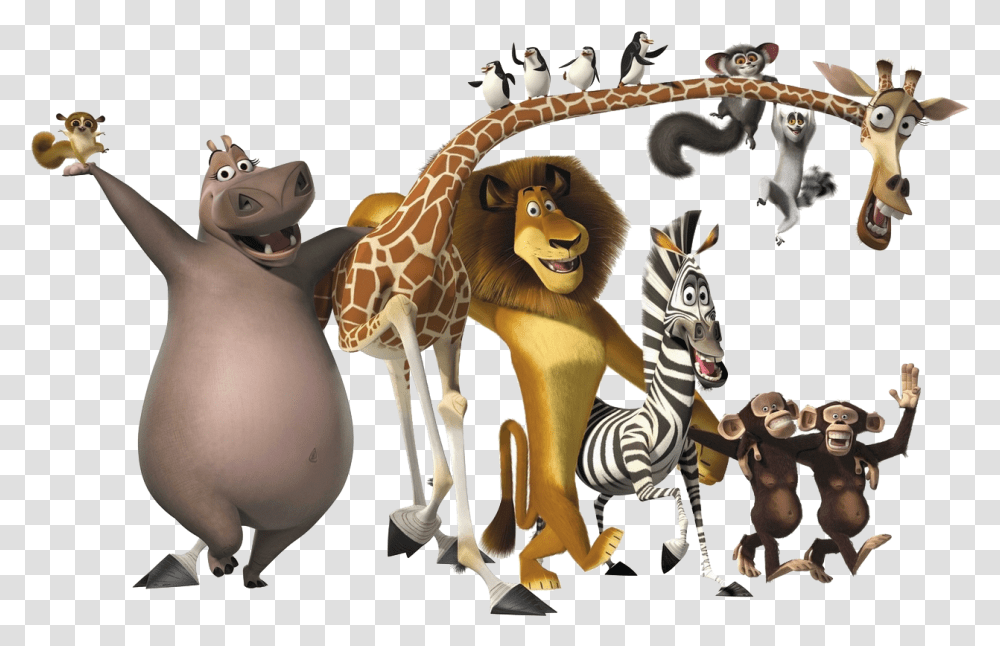 Madagascar Characters, Mammal, Animal, Wildlife, Person Transparent Png