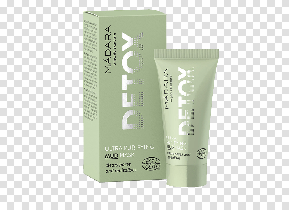 Madara Organic Cosmetics Ultra Purifying Mud Mask Detox Madara Detox 12 5 Ml, Bottle, Shampoo, Aftershave Transparent Png