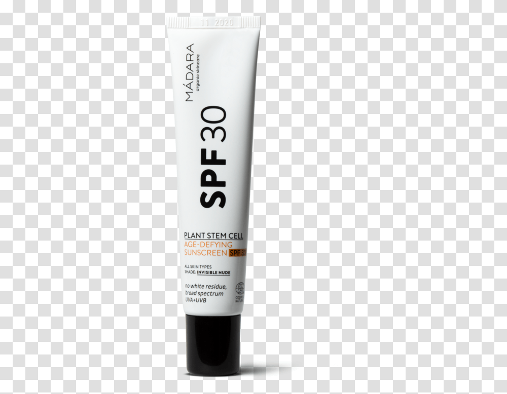 Madara Plant Stem Cell Age Defying Face Sunscreen Spf30 Sunscreen, Bottle, Cosmetics, Lotion, Toothpaste Transparent Png