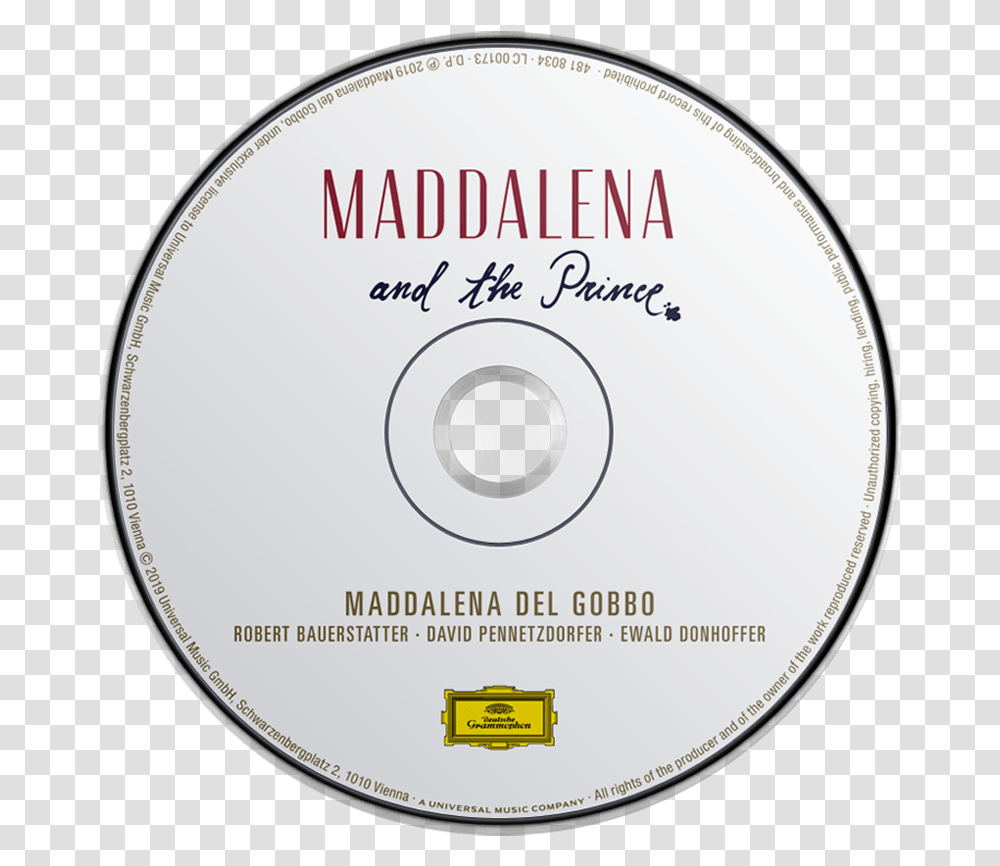 Maddalena And The Prince Cd Cd, Disk, Dvd Transparent Png