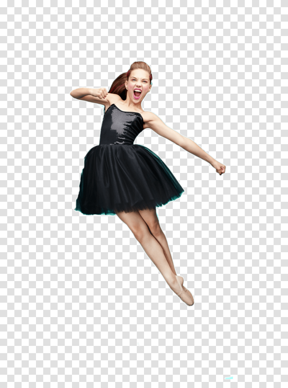 Maddie Ziegler Jump Dance Black Maddie Ziegler, Person, Human, Skirt Transparent Png