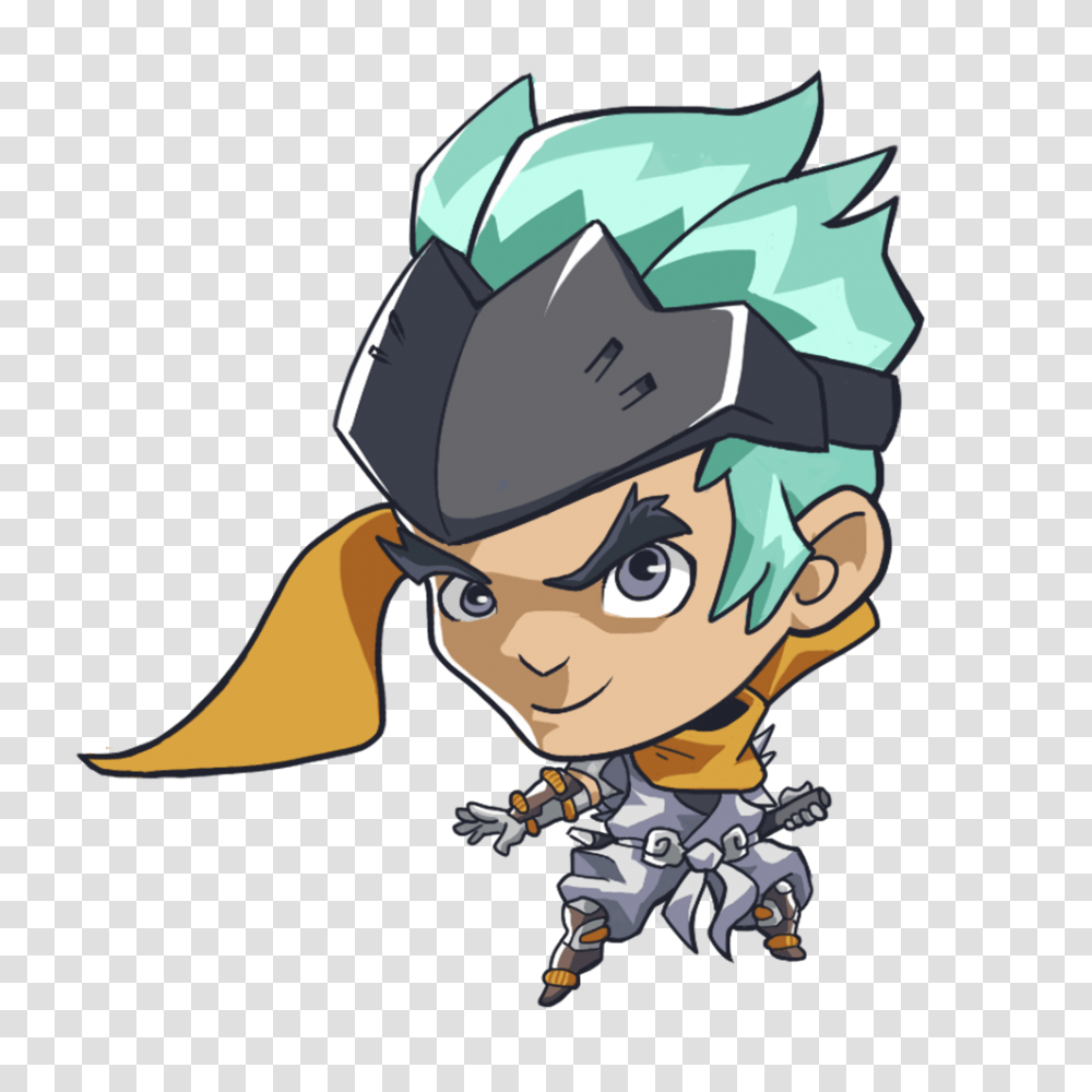 Made A My Own Cute Genji Spray For Overwatch, Costume, Helmet Transparent Png