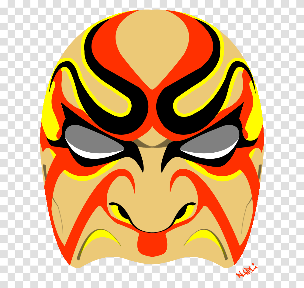 Made A Vector From A Samurai Mask That I Found On Google Kabuki, Angry Birds Transparent Png