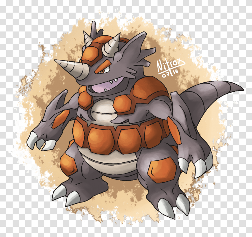 Made An Alternate Rhyperior Design Combining Elements Rhyperior Redesign, Hook, Claw Transparent Png