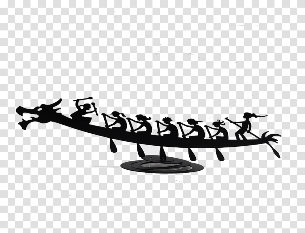 Made In Canada Gifts Dragon Boat Black And White, Transportation, Vehicle, Watercraft, Rowboat Transparent Png