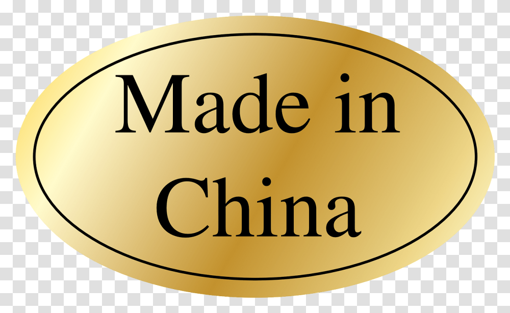 Made In China Label Made In China, Text, Sticker, Word, Logo Transparent Png