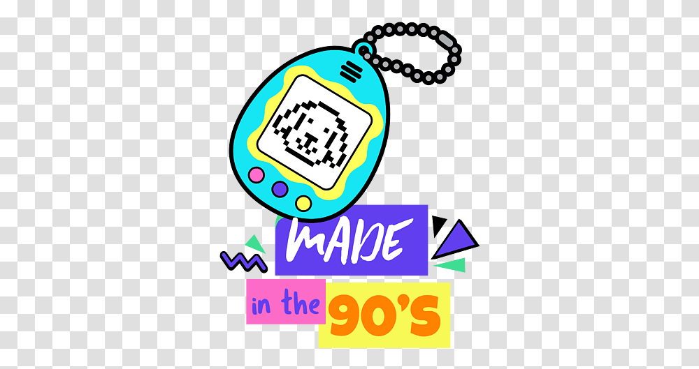Made In The 90s Nostalgic Tamagotchi Gift Fleece Blanket 1990s, Text Transparent Png