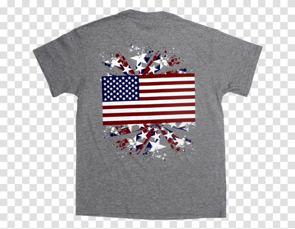 Made In Usa Stars & Stripes T Shirt Army Flag Of The United States, Clothing, Symbol, T-Shirt, American Flag Transparent Png