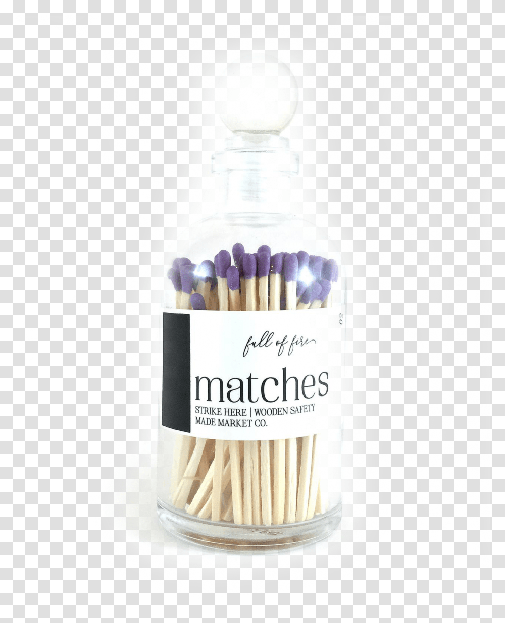 Made Market Co Light Your Way Matches Purple Cylinder, Cosmetics, Jar, Pencil, Label Transparent Png