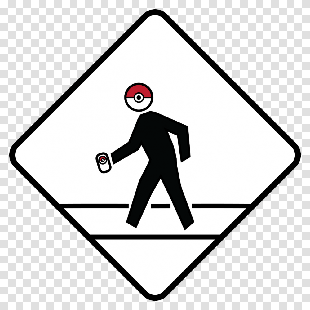 Made This For All The Pokemon Go Players Out There Yellow 5 0 Demon Crossing, Person, Human, Sign Transparent Png