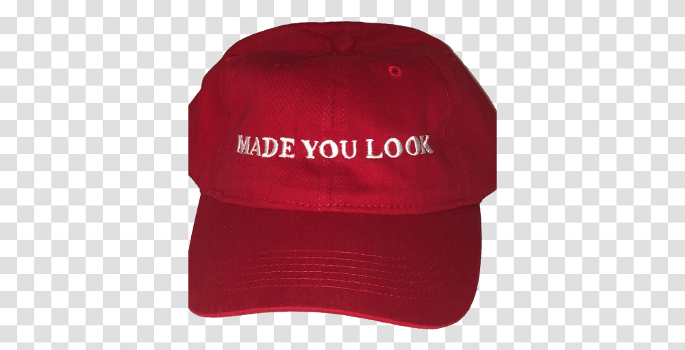 Made You Look Red Hat - The Original Baseball Cap, Clothing, Apparel Transparent Png