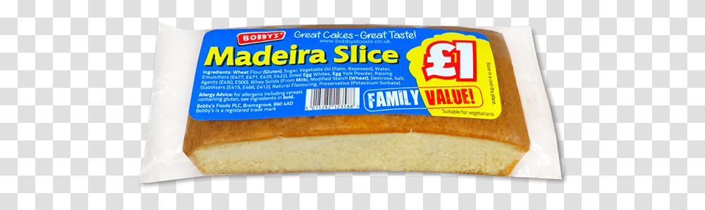 Madeira Slice American Cheese, Bread, Food, Sweets, Snack Transparent Png