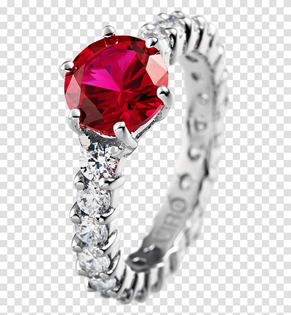 Madeleine Red Cocktail Ring Diamond, Jewelry, Accessories, Accessory, Person Transparent Png