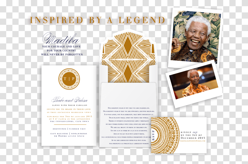Madiba Inspired Wedding Invitation South African Wedding Invitations, Poster, Advertisement, Flyer, Paper Transparent Png