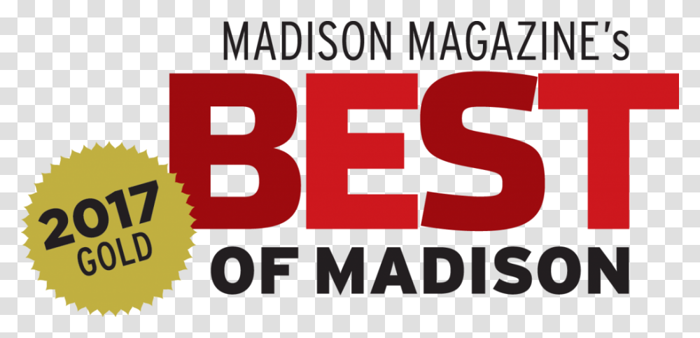 Madison Magazine S Best Of Madison 2017 Gold Award Best Of Madison Gold 2019, Word, Alphabet, Label Transparent Png