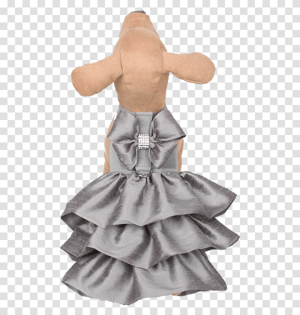 Madison Ruffle Silver Couture Dress Cocktail Dress, Doll, Toy, Person, Human Transparent Png