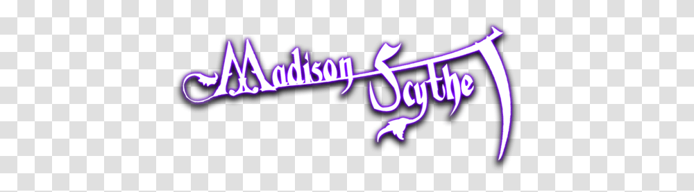 Madison Scythe Calligraphy, Neon, Light Transparent Png