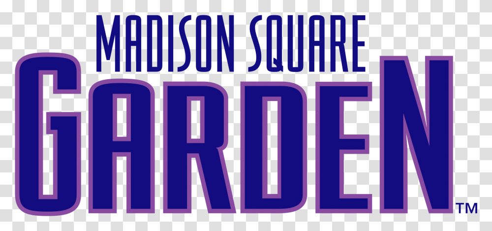 Madison Square Garden New York Logo, Word, Number Transparent Png