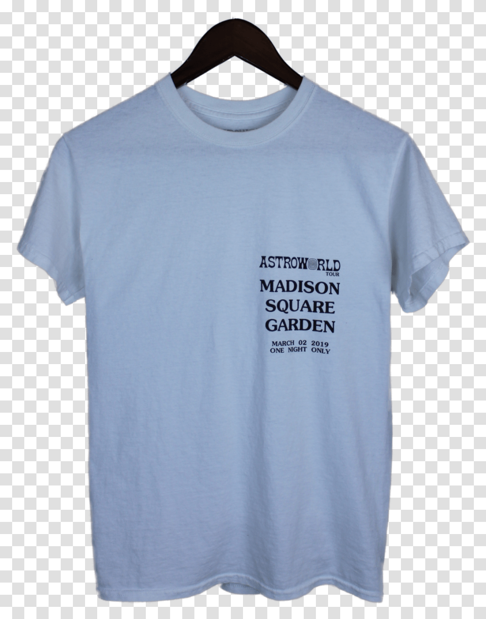 Madison Square Garden Travis Scott Text, Apparel, T-Shirt, Sleeve Transparent Png