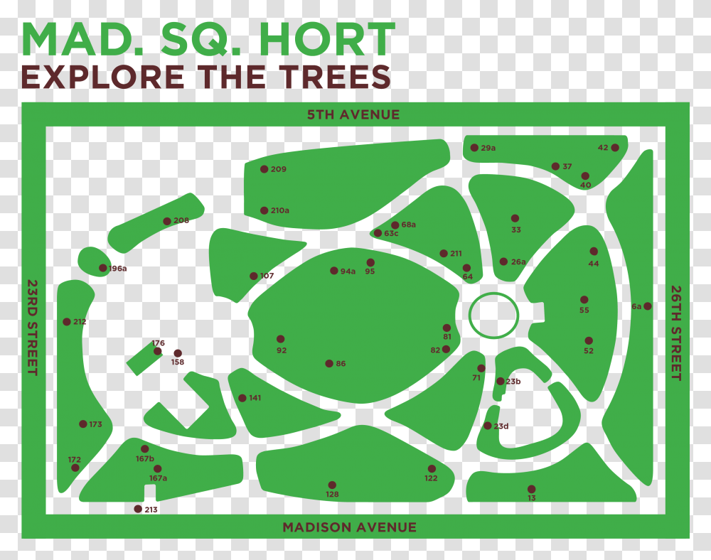 Madison Square Park Map, Bird, Number Transparent Png