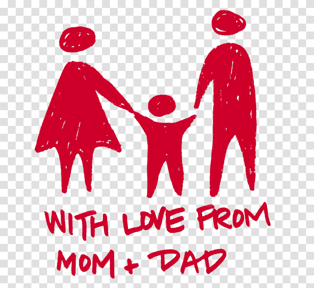 Madison Whitcher With Love From Mom And Dad Illustration, Poster, Advertisement, Hand Transparent Png